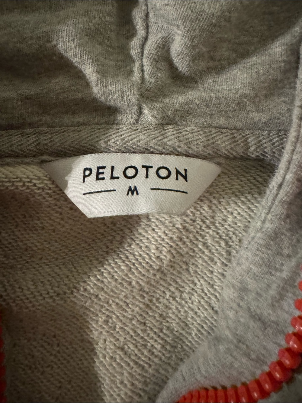 Peloton Gray Half Zip Hoodie Sweatshirt Logo Pullover Women’s Medium - Picture 2 of 9